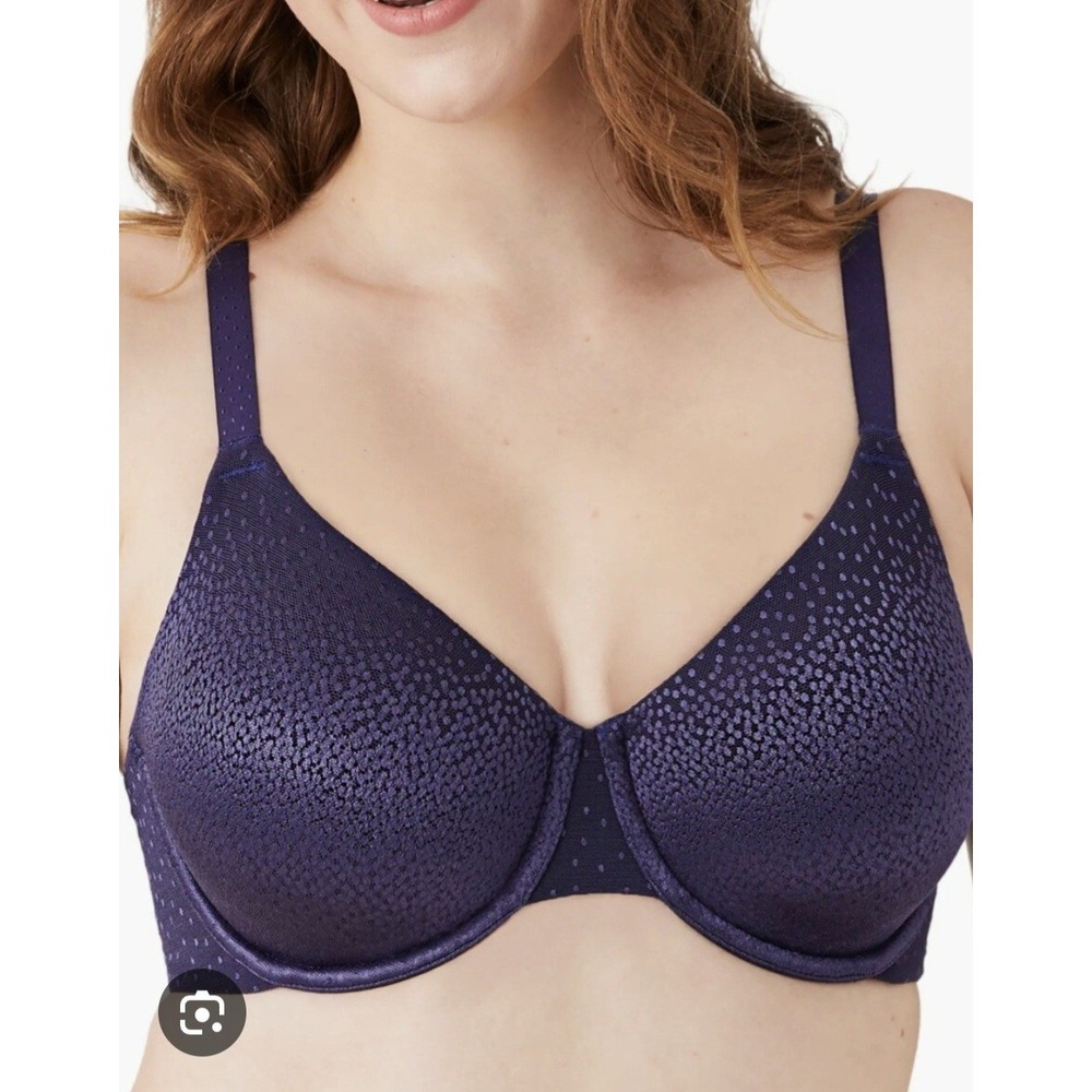 Wacoal Back Appeal Smoothing Underwire Bra, Eclipse, Size 34D‎ #855303 MRSP $72